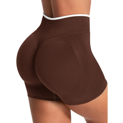 Aoysky Womens Workout Shorts 4.1" Scrunch Butt Biker Shorts High Waisted Yoga Gym Running Booty Shorts